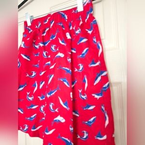 OP Ocean Pacific Youth L 10-12 Swim Trunks Board Shorts Shark Beach Pool